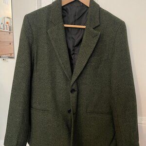 Kirrin Finch Green Herringbone Blazer